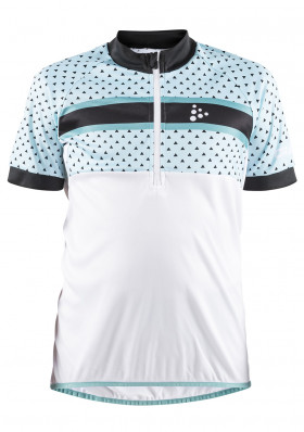 Children's Cycling Jersey Craft Bike Jr 1906127 white / turquoise